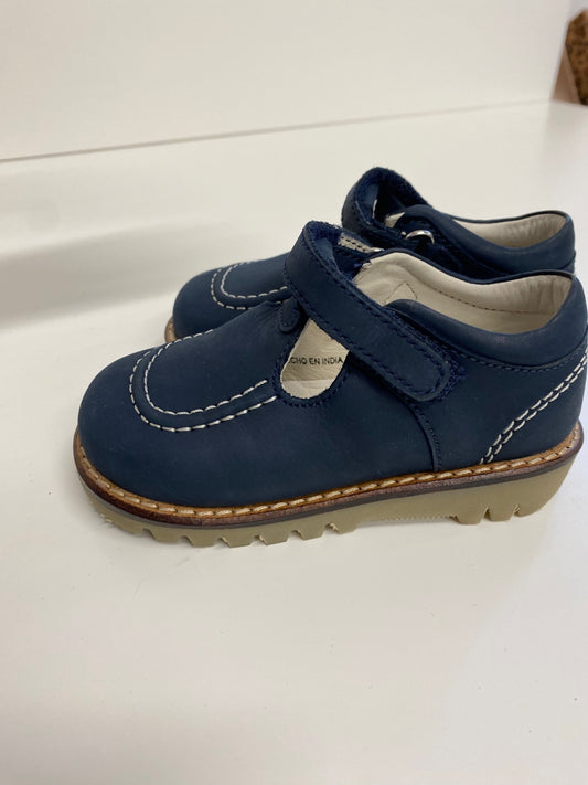 Gorgeous OTS Kids' Shoes Uk 21 Navy blue T Bar boys shoes LT002