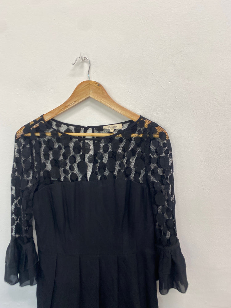 Gorgeous Somerset by Alice Temperley Dress UK10 Black lace LT002