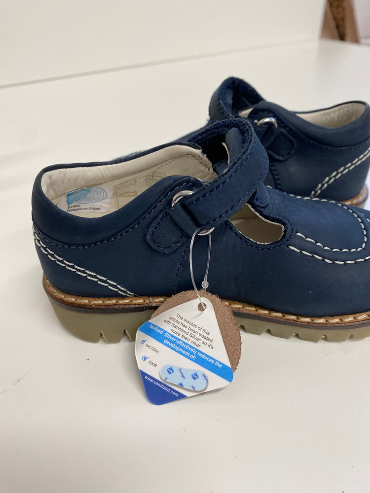 Gorgeous OTS Kids' Shoes Uk 21 Navy blue T Bar boys shoes LT002
