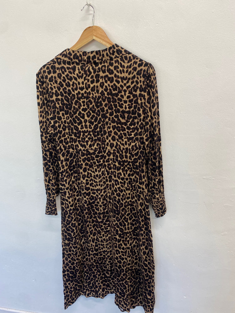 Fabulous Albaray Dress UK12 Leopard print midi LT002