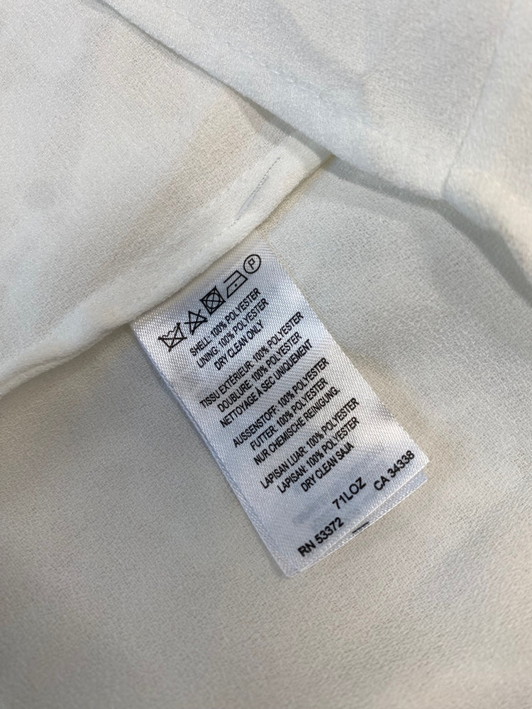 Fabulous French Connection Midi Dress Uk16 White Broderie overlay occasion events BM051