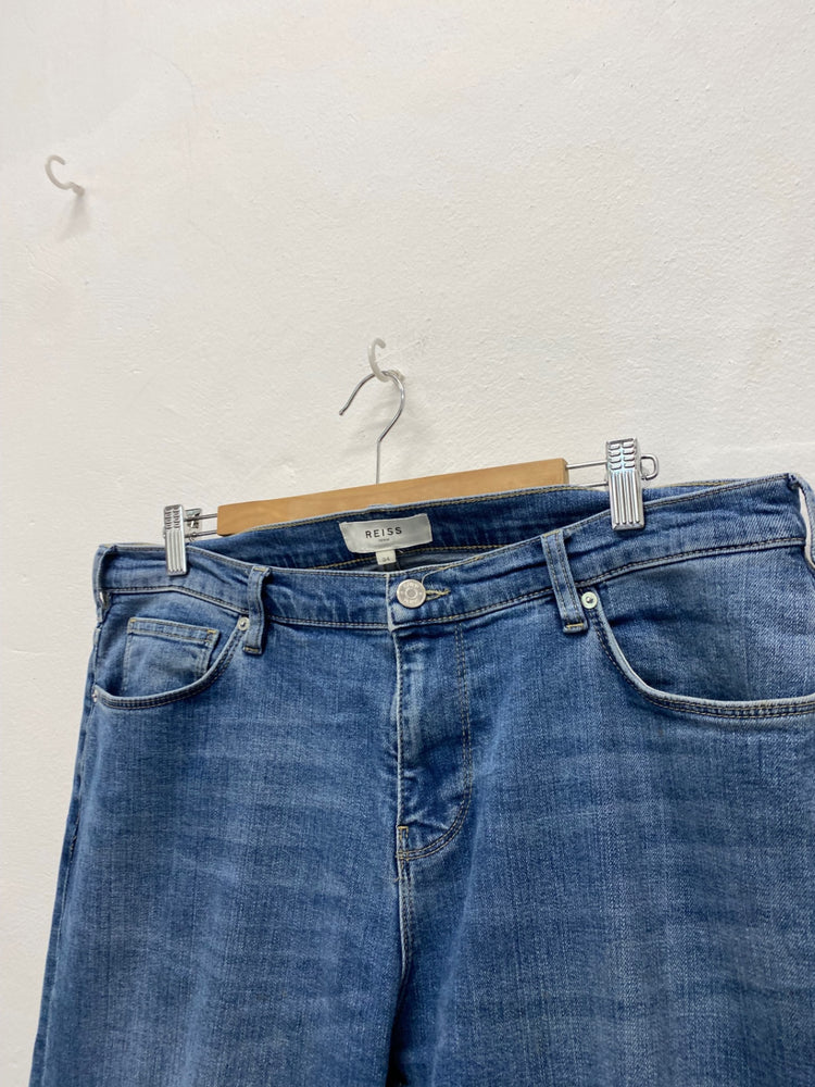 Fabulous REISS Tahiti Jeans W34" Blue straight Classics soft BM051