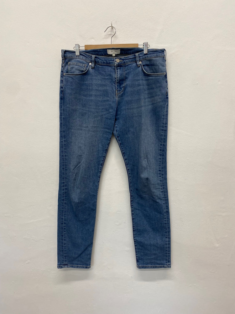 Fabulous REISS Tahiti Jeans W34" Blue straight Classics soft BM051