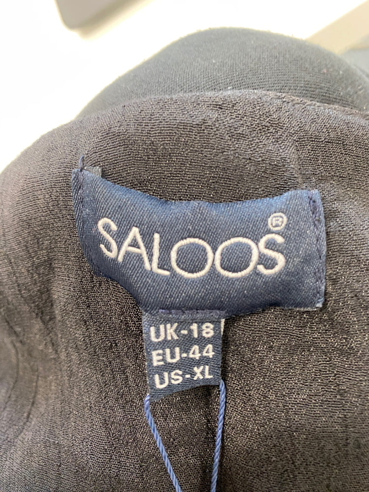 Fabulous SALOOS Dress UK18 Black lightweight tunic dress CM416