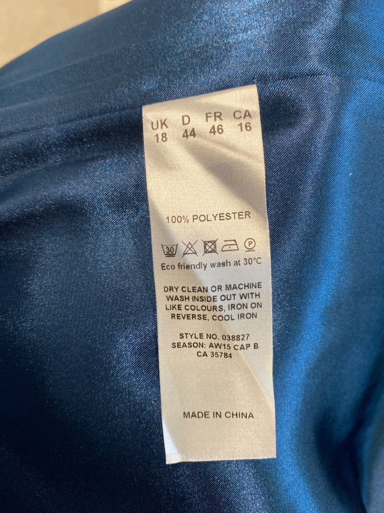 Fabulous Jacques Vert Dress UK18 Navy spotted CM416