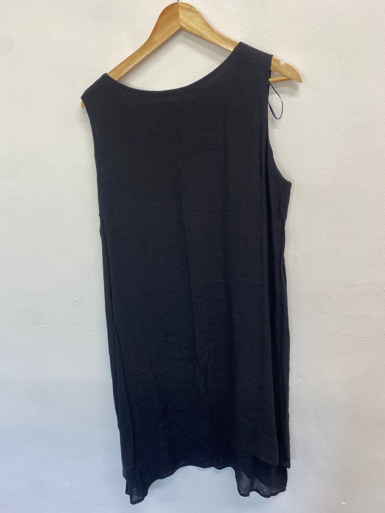 Fabulous SALOOS Dress UK18 Black lightweight tunic dress CM416
