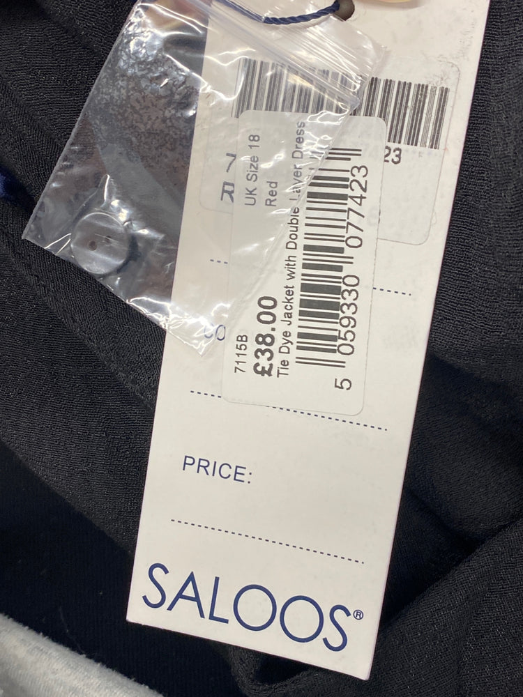 Fabulous SALOOS Dress UK18 Black lightweight tunic dress CM416