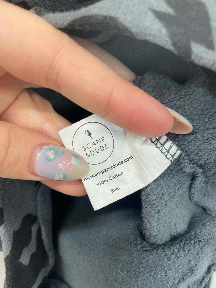 Fabulous Scamp & Dude Sweater Dress 4-5yrs Grey & Black Animal Print SD353