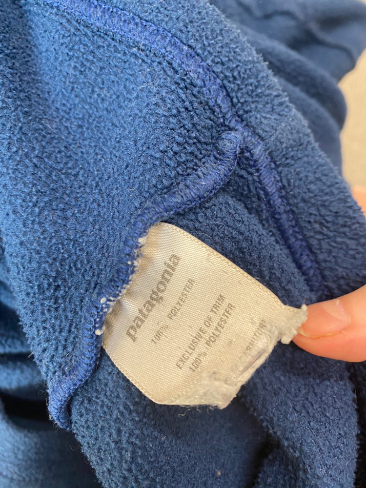 Fabulous Patagonia Fleece Jumper UkL Blue 1/4 zip FK116