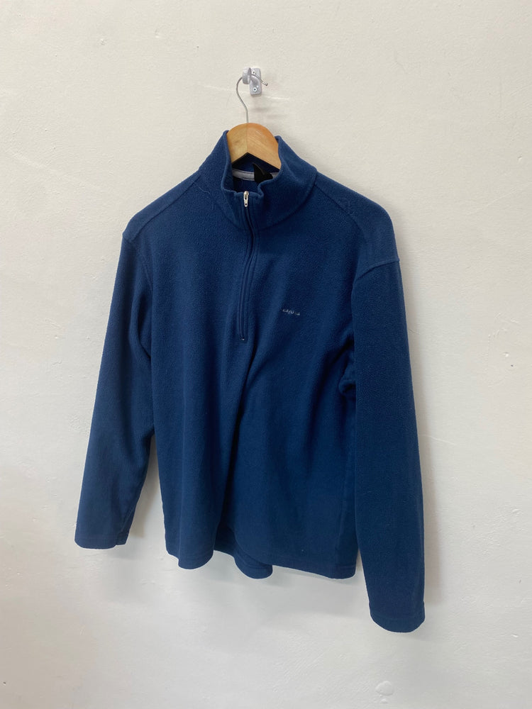 Fabulous Patagonia Fleece Jumper UkL Blue 1/4 zip FK116