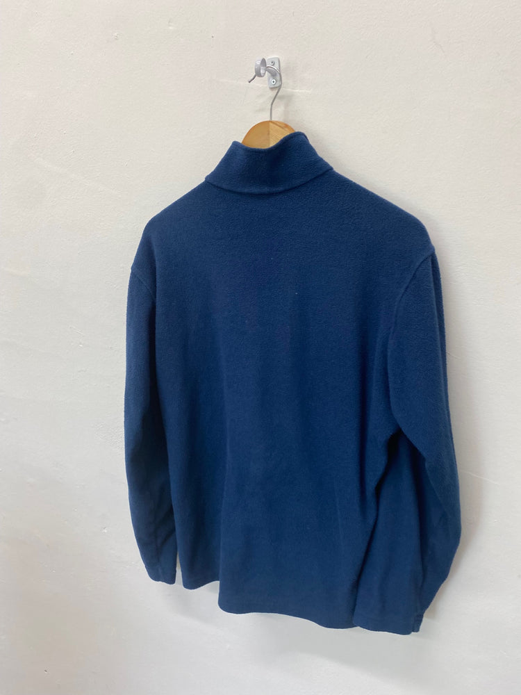 Fabulous Patagonia Fleece Jumper UkL Blue 1/4 zip FK116