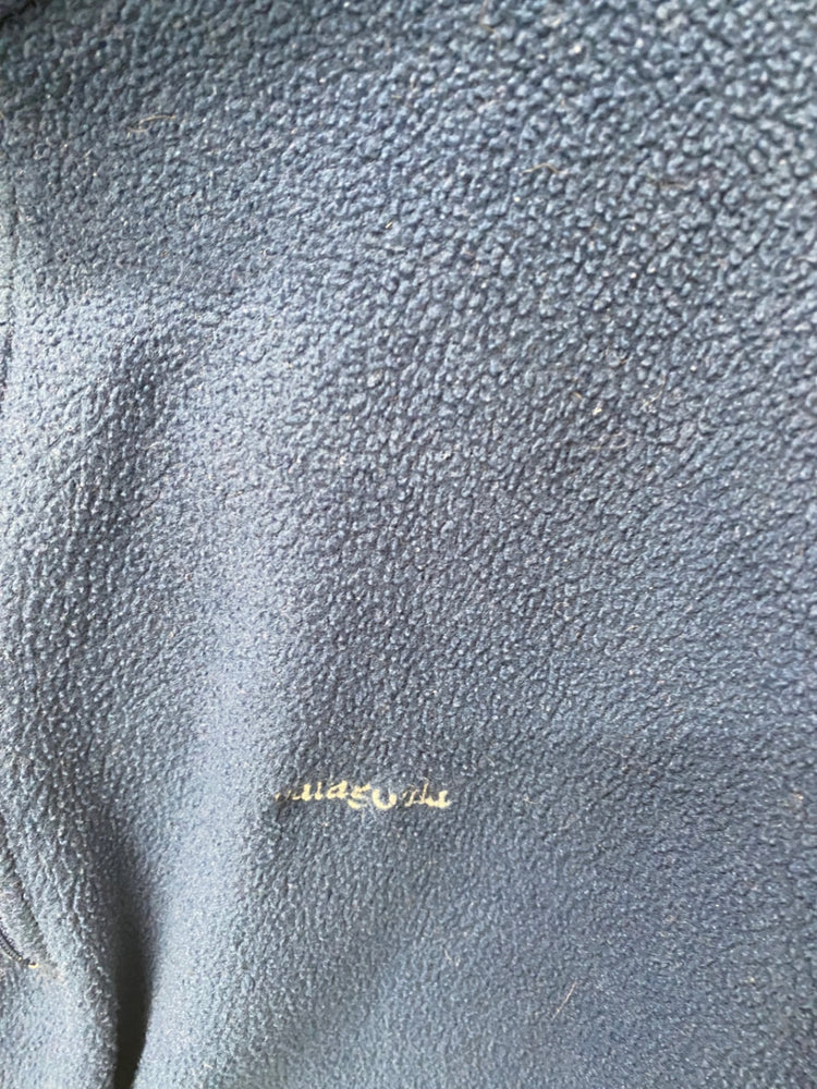 Fabulous Patagonia Fleece Jumper UkL Blue 1/4 zip FK116