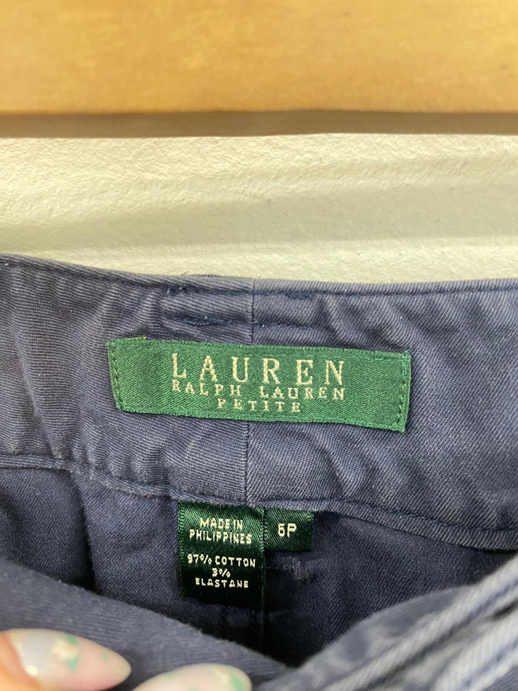 Classic Lauren Ralph Lauren Cargo Shorts UK6 Navy FK116