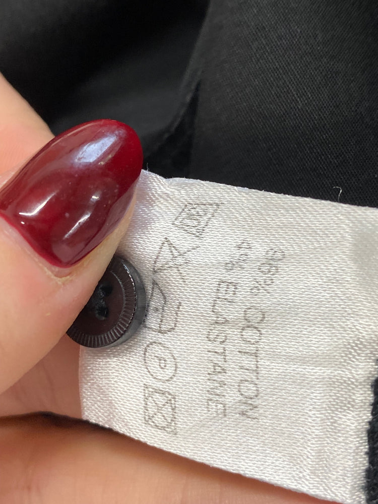 Amazing Reiss Blouse Uk14 Black fitted shirt blouse formal FK116