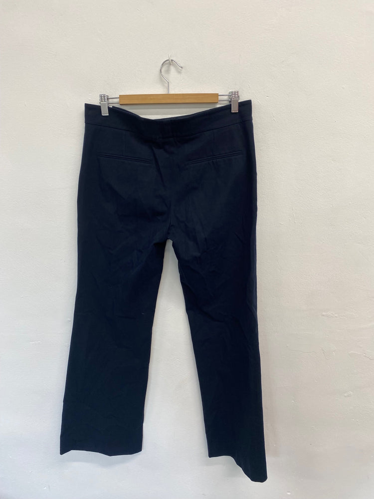 Amazing Jigsaw Tailored trousers UK12 Navy blue FK116