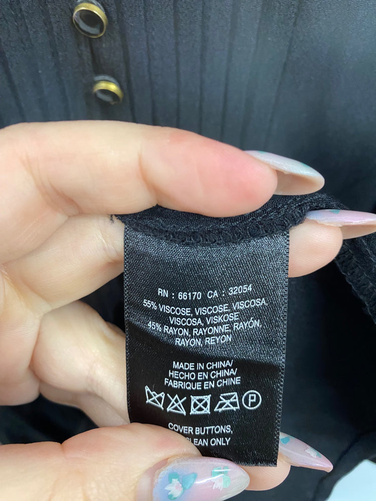 Amazing Maeve Semi Sheer Mini Dress UK M Black FK116