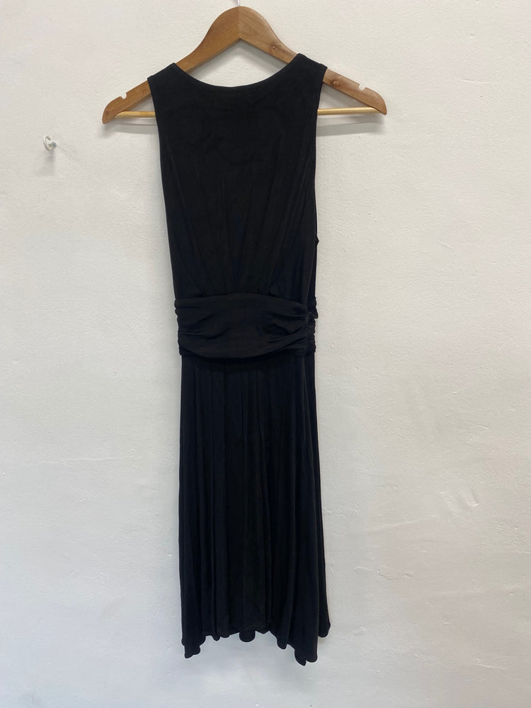 Amazing Diane Von Furstenberg Midi Dress UK6 Black formal party FK116