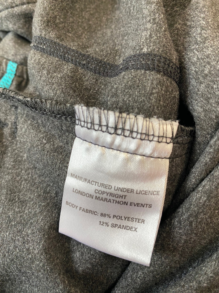 Amazing TCS Sports top UkM Dark Gray Team Trim London Marathon Uk12 FK116