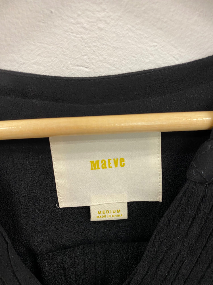 Amazing Maeve Semi Sheer Mini Dress UK M Black FK116