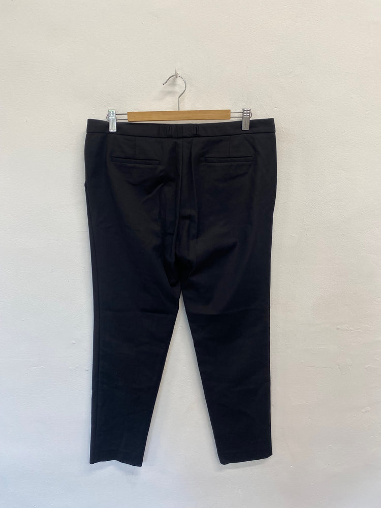 Amazing Massimo Dutti Trousers UK16 Black FK116