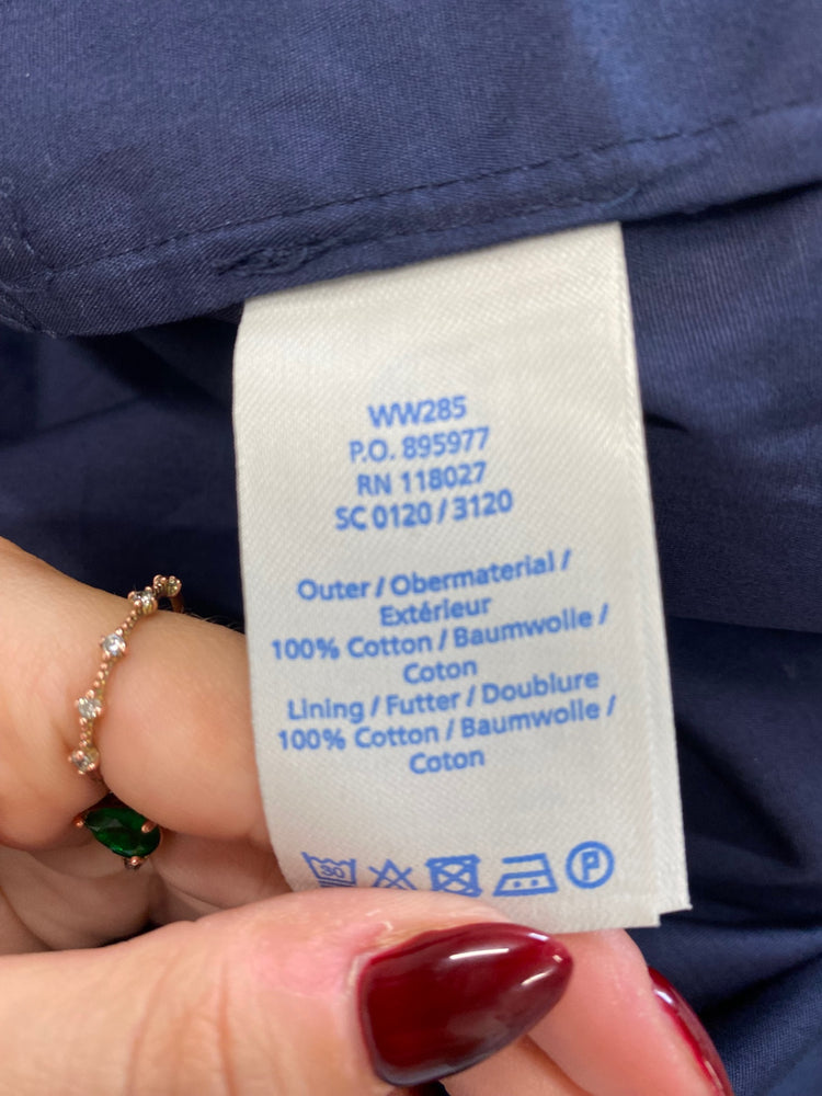 Amazing Boden Dress Uk16 Navy blue broderie long summer FK116