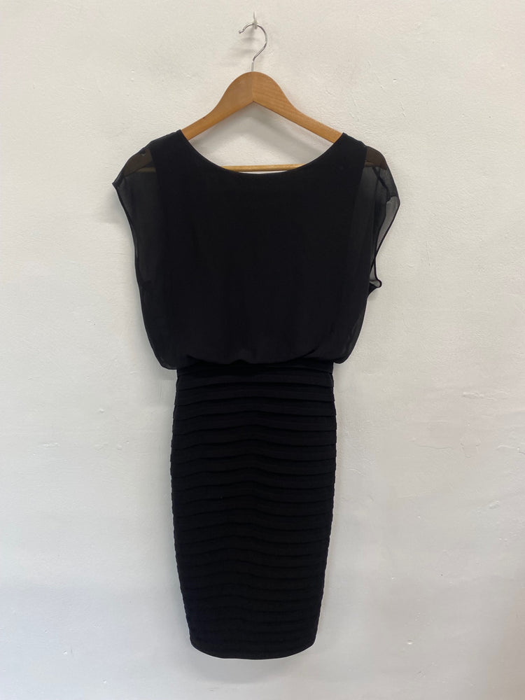 Amazing Mint Velvet Dress UK10 Black formal party AF003