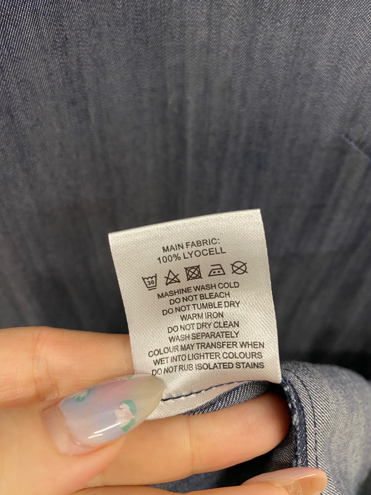 Amazing Oliver Bonas Navy Tunic Mini Dress UK10 HT149