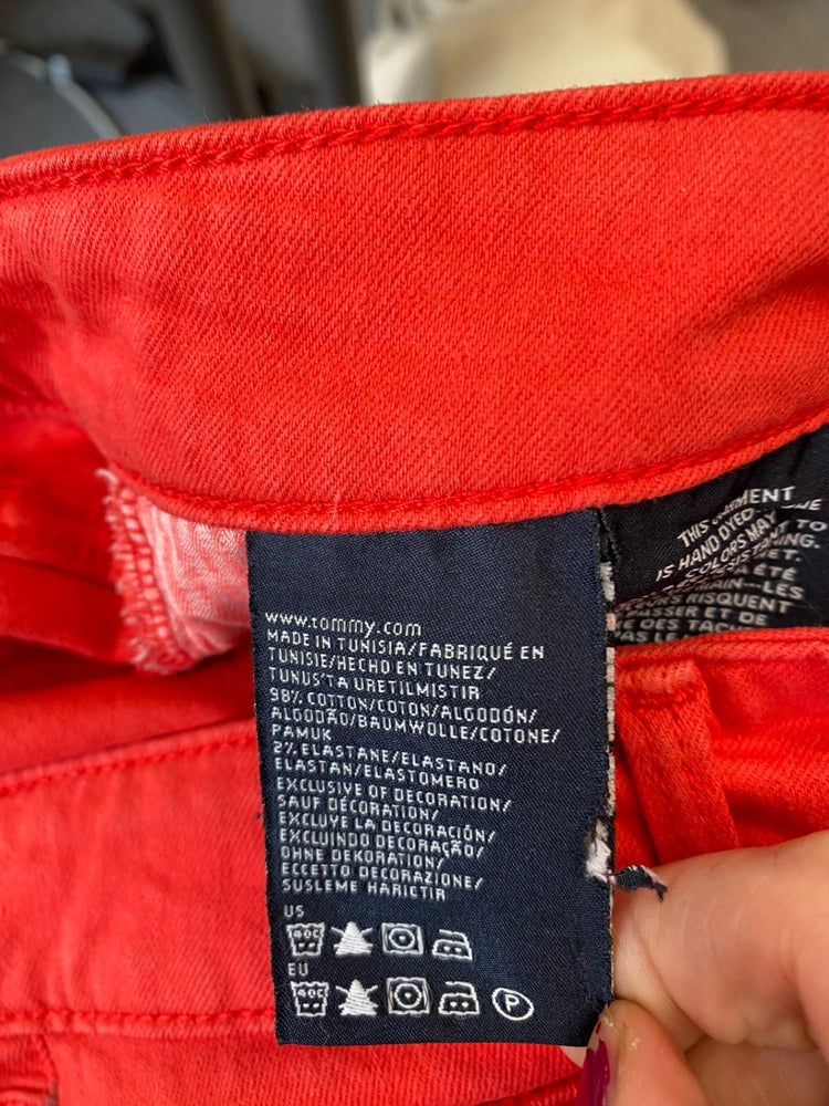 Amazing Tommy Hilfiger mid rise Skinny Nora jeans W27” Coral Red AF003