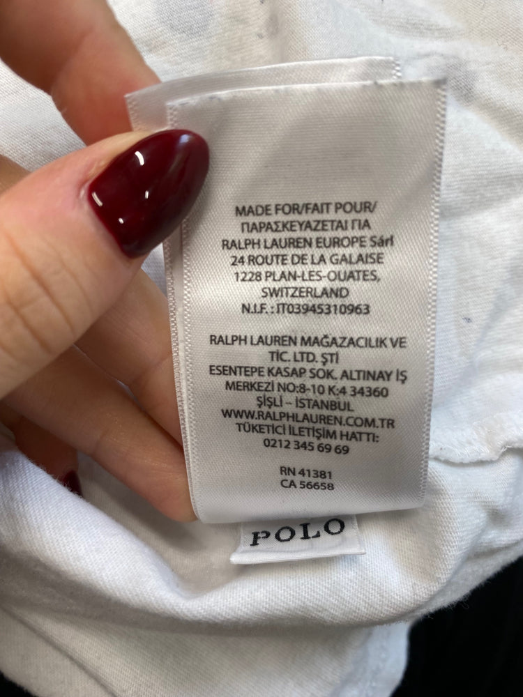 Amazing Ralph Lauren POLO T-Shirt Age 14 White splatter BB001