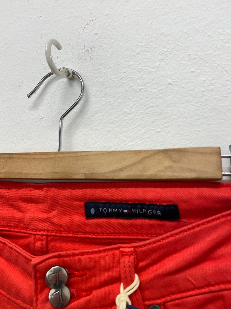 Amazing Tommy Hilfiger mid rise Skinny Nora jeans W27” Coral Red AF003