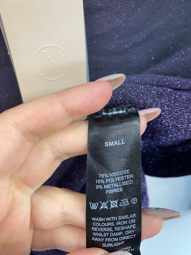 Amazing Jacques Vert Purple Sparkle Bolero UK S HT149