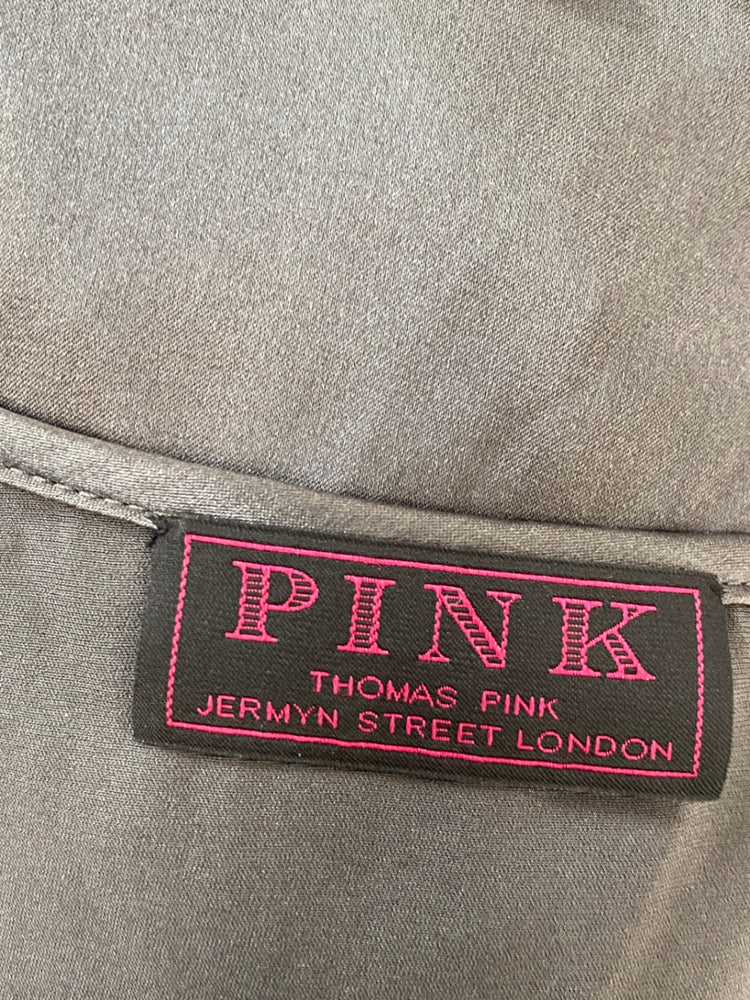 Amazing Thomas pink Top UK10 Dark Grey blouse silk AF003