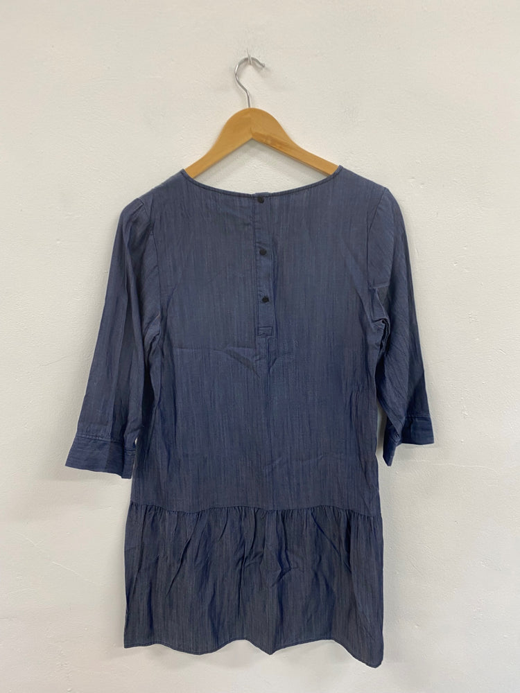 Amazing Oliver Bonas Navy Tunic Mini Dress UK10 HT149
