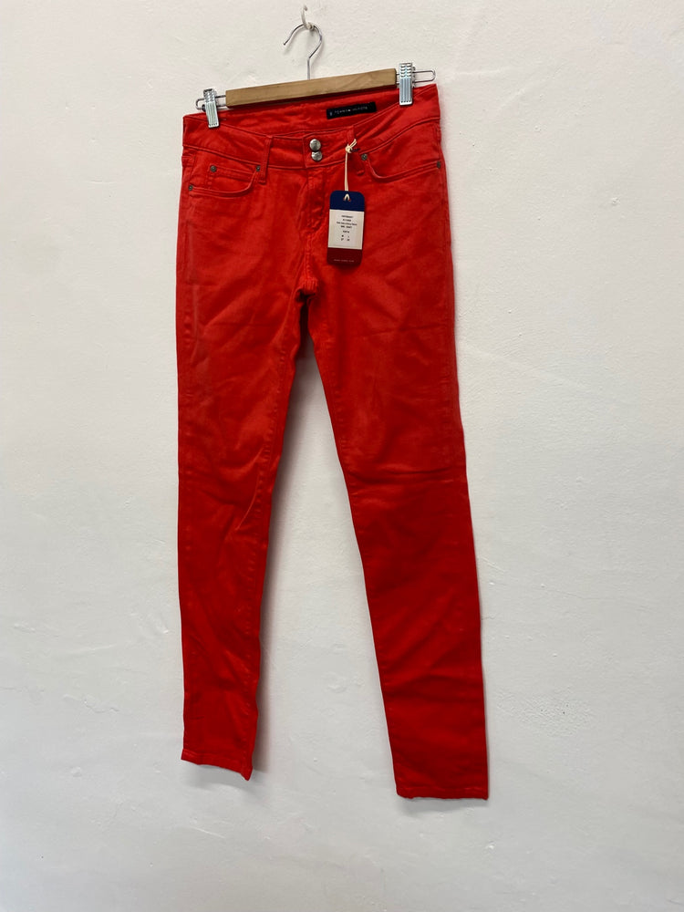 Amazing Tommy Hilfiger mid rise Skinny Nora jeans W27” Coral Red AF003