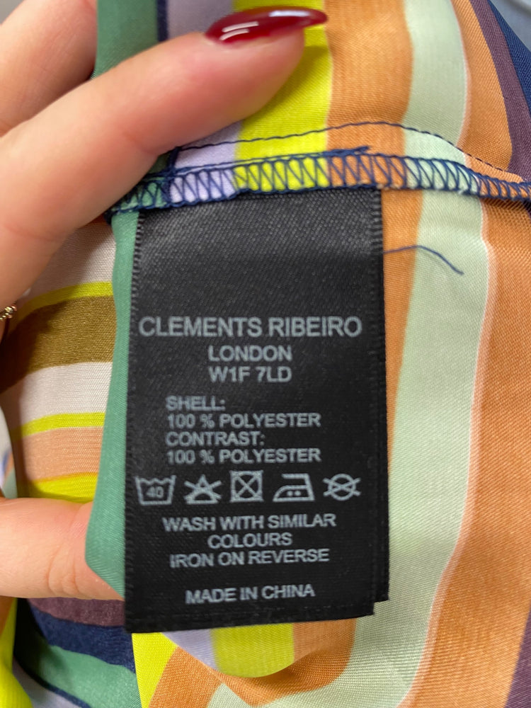 Amazing Clements Ribeiro Blouse UK M stripe AF003