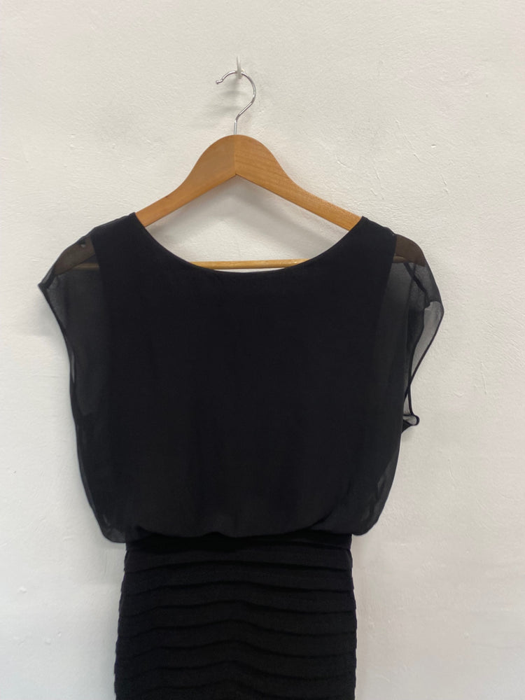 Amazing Mint Velvet Dress UK10 Black formal party AF003