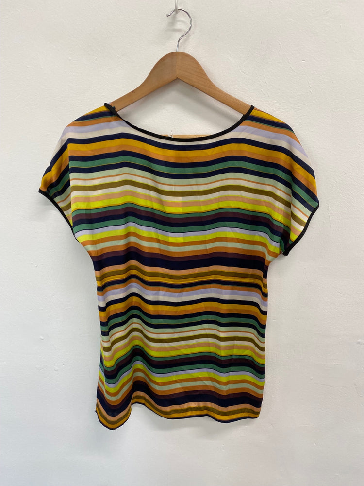 Amazing Clements Ribeiro Blouse UK M stripe AF003