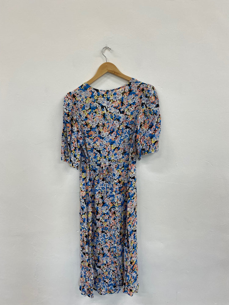 Amazing M&S Ditsy Floral Midaxi Dress UK10 AF003