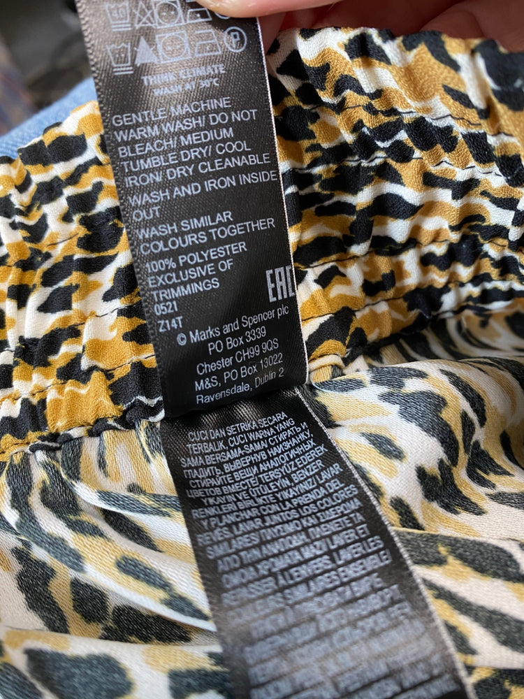 Amazing M&S Collection Loose Pants Uk8 Leopard Print Palazzo pants AF003