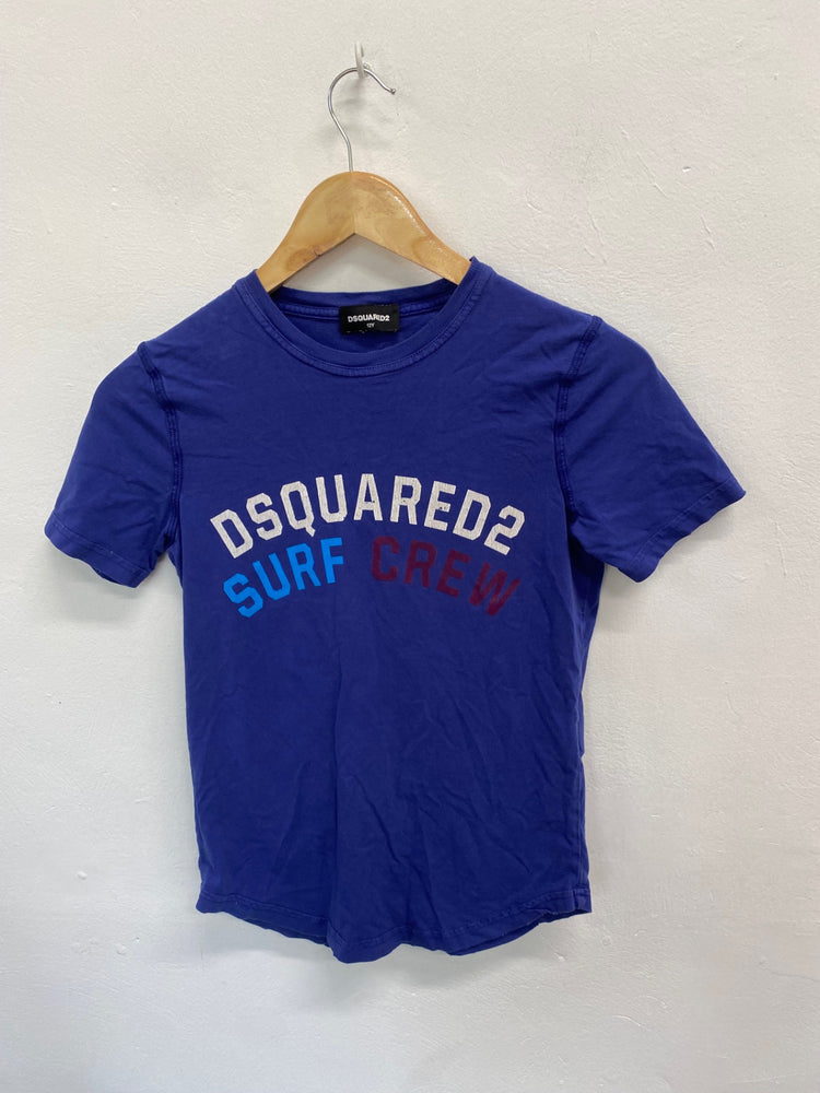 Amazing Dsquared2 T-Shirt Age 12 Blue printed BB001
