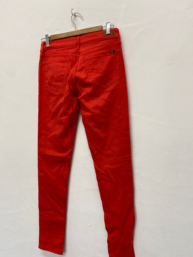 Amazing Tommy Hilfiger mid rise Skinny Nora jeans W27” Coral Red AF003