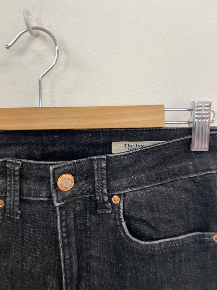 Amazing Marks & Spencer The Ivy Jeans Uk8 Black distressed raw edge HT149