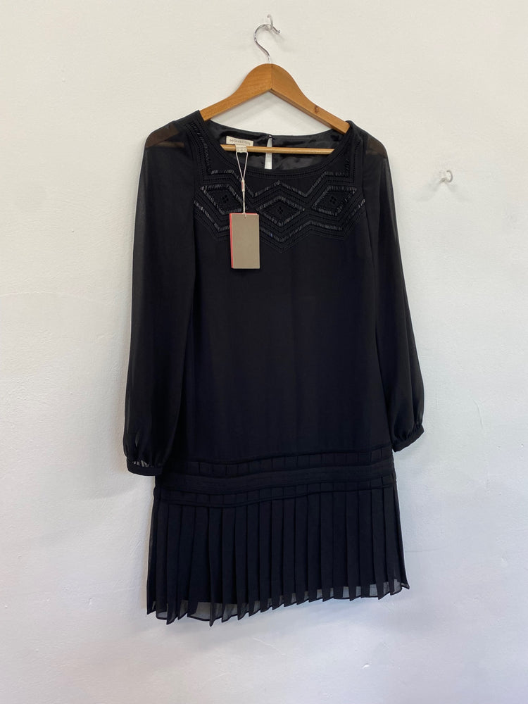 Amazing Monsoon flapper 1920’s evening party occasion dress Uk8 Black New HT149