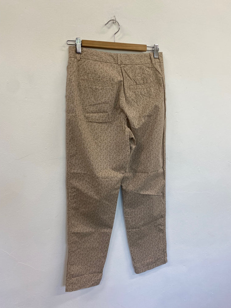 Amazing M&S Collection Cropped trousers UK8 Short Beige floral cropped HT149