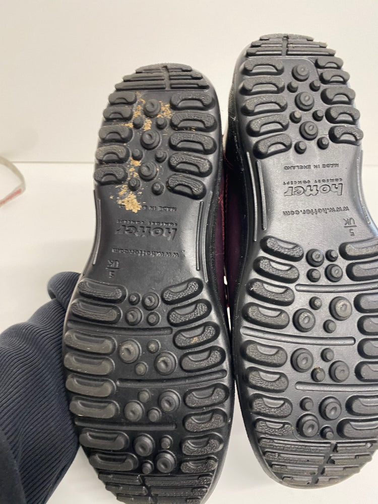 Amazing Hotter Bramble Walking Shoes UK5 Burgundy Purple HL149