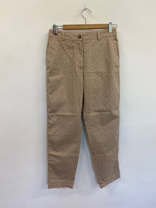 Amazing M&S Collection Cropped trousers UK8 Short Beige floral cropped HT149
