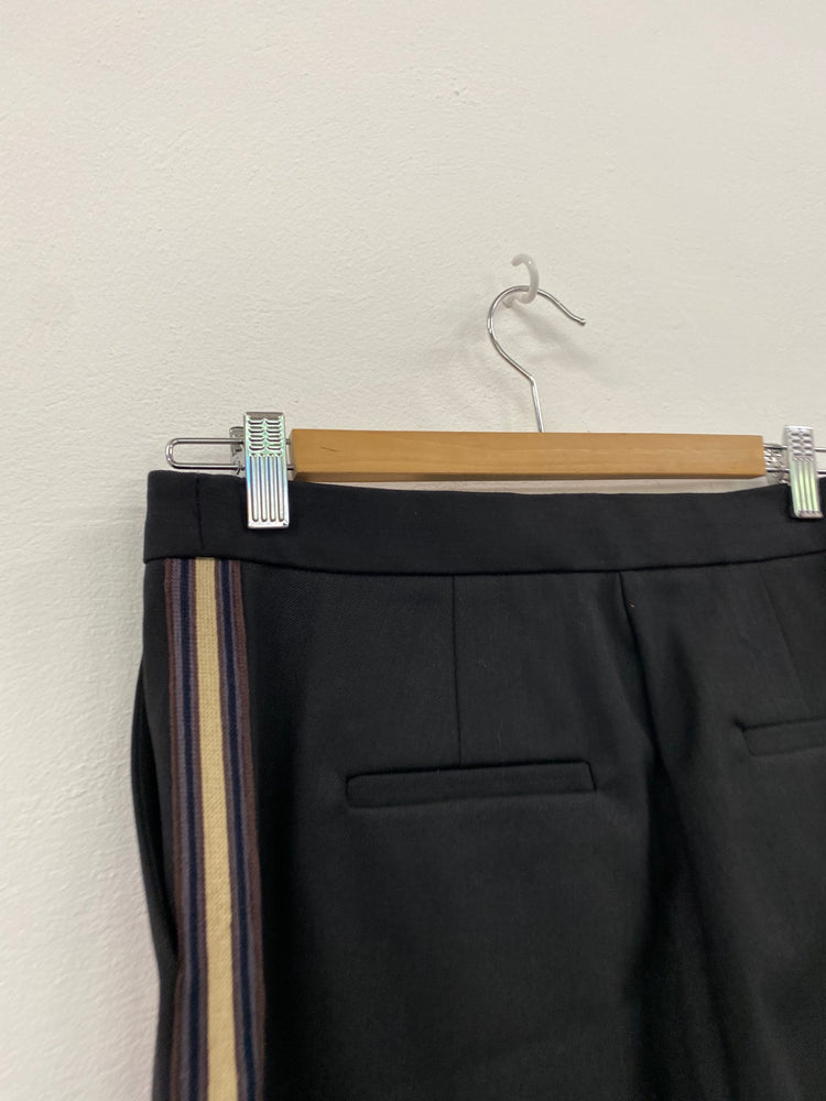 Amazing Autograph Trousers with side stripe slim high rise UK10 Black HT149