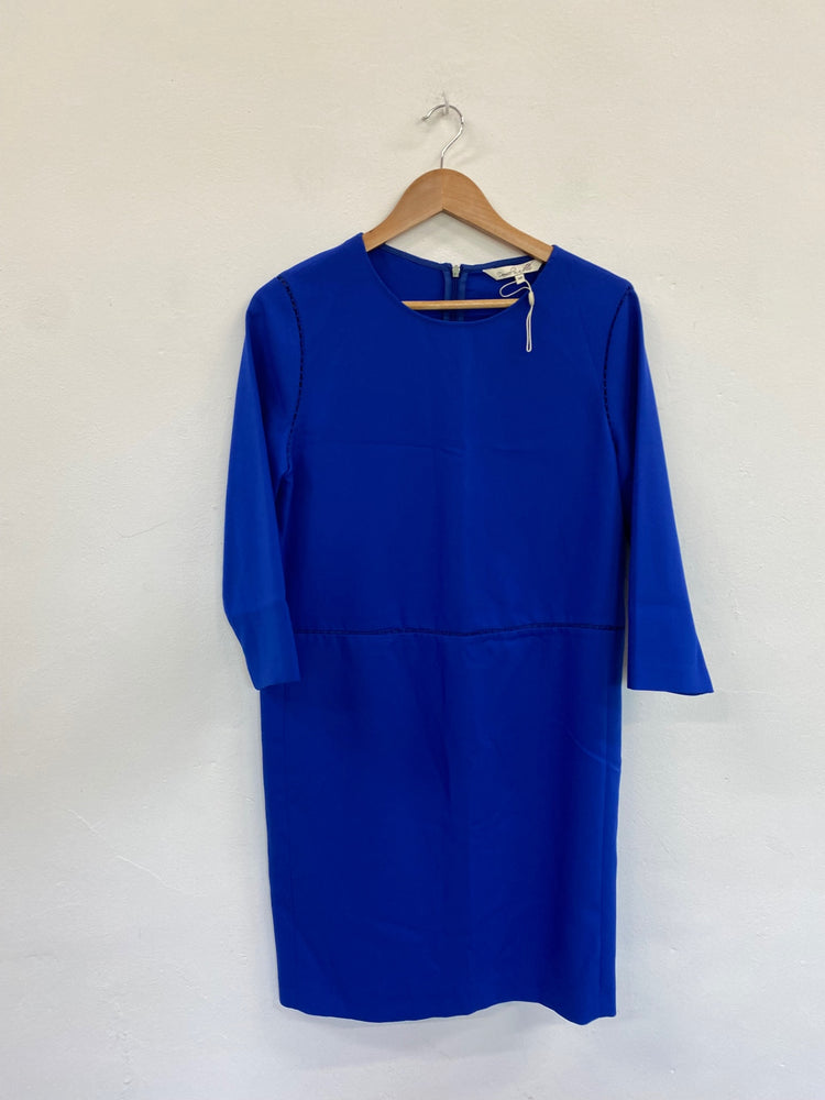 Amazing Damsel in a dress Dress UK10 Cobalt Blue Broderie detail HL149