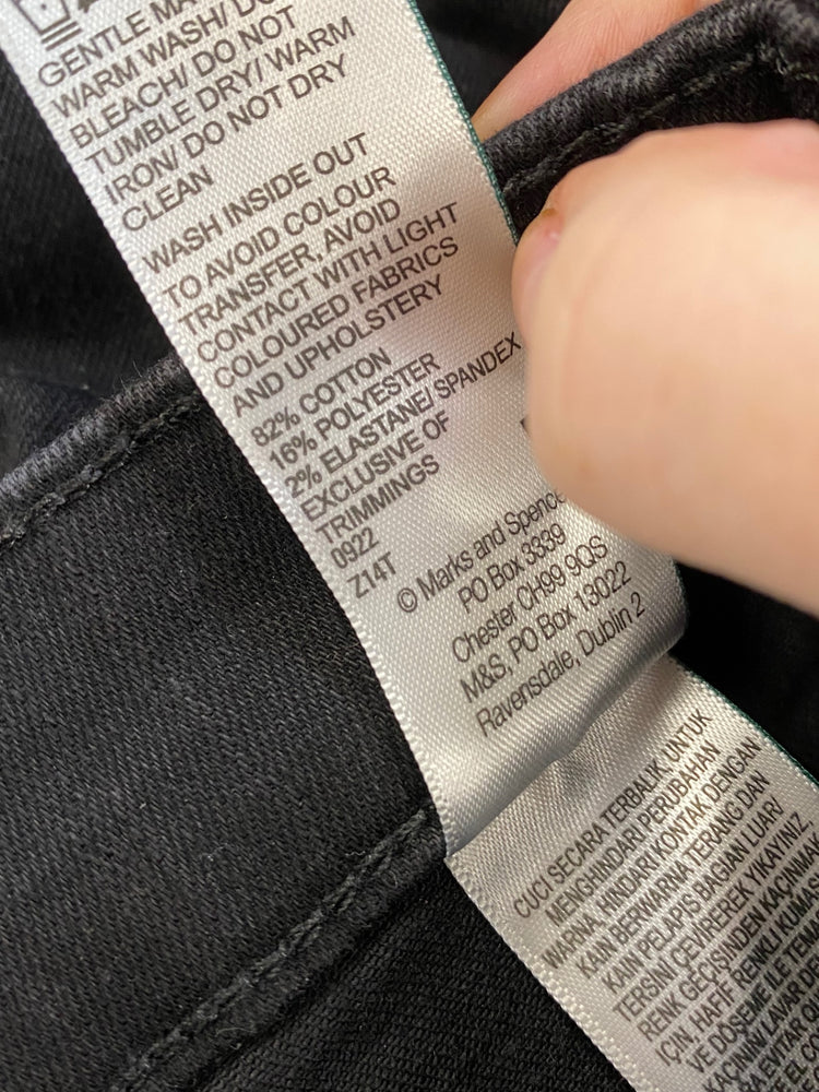 Amazing Marks & Spencers Skinny jeans UK6 Long Black Embellished HT149