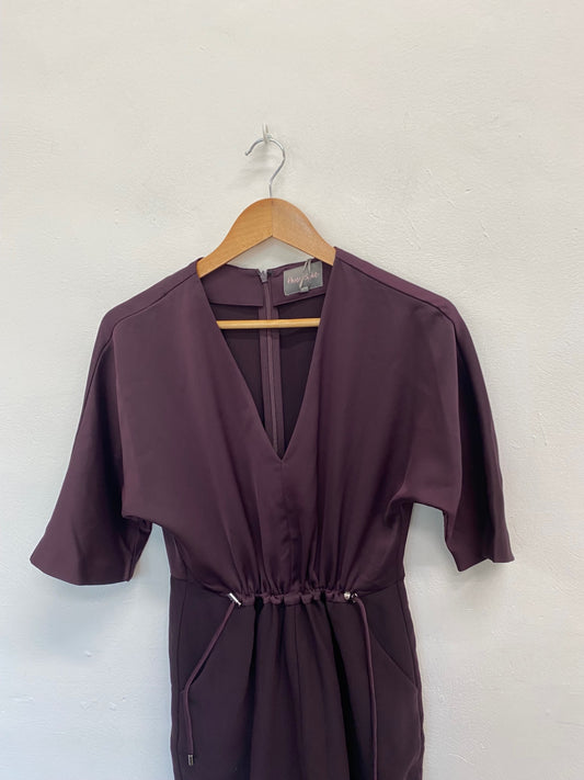 Amazing Phase Eight Jumpsuit UK10 Dark Purple HT149